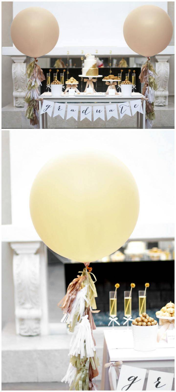 DIY Handmade Graduation Party Balloon Tassel
