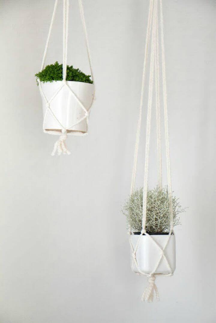 DIY Macrame Pot Hanger Tutorial